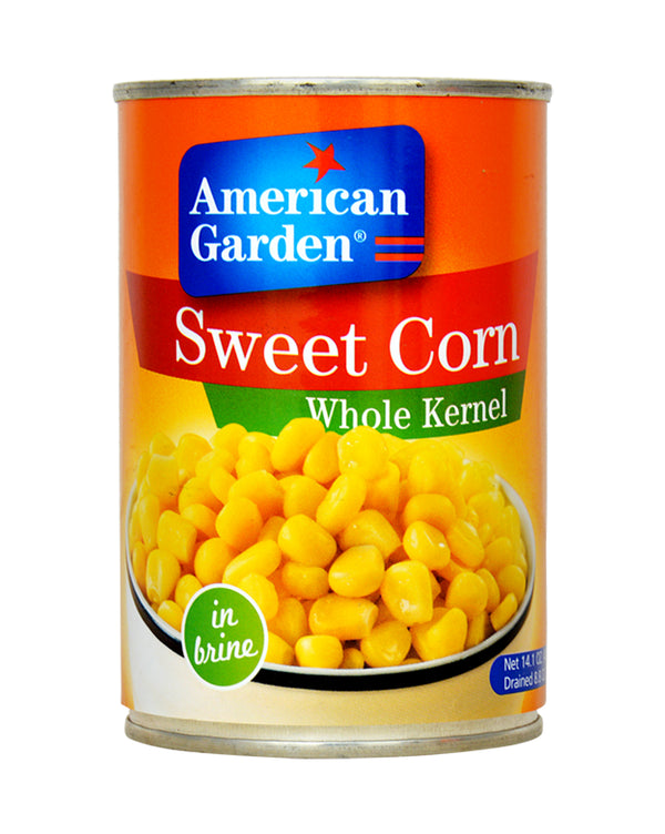 American Garden Whole Kernel Sweet Corn in Brine, 400g